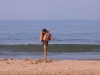 Yoga on the beach, Agonda Beach, Goa