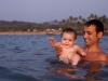 Mohan and his daughter Lily, Agonda Beach