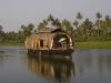 Tourist Houseboat on backwaters near Alleppey.