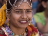 Decorated woman during the festival at Bundi.