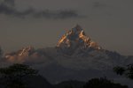 pokhara-gorka Fishtail Mountain from Pokhara.