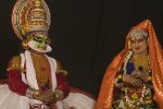 Kathakali, at temple in Varkala.