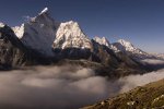 Ama Dablam from the trail to the Kongma La.