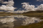 Small lake on the road to Saga from Kailash.