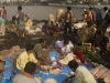 Flower market, Calcutta.