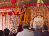 Dalai Lama leaving his teachings in Leh
