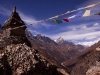 View up the Gokyo Valley while hiking towards Phortse from Gokyo