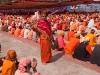 Sadhus at lunch, Kumbh Mela, Haridwar