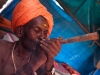Naga Sadhu smoking charis, Kumbh Mela, Haridwar