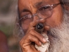 Naga Sadhu smoking charis, Kumbh Mela, Haridwar