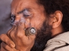 Naga Sadhu smoking charis, Kumbh Mela, Haridwar