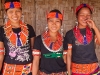 Traditional Konyak dress for inauguration of the new community center in Shiyong, Nagaland