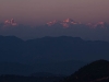 Sunset on the Himalayas from the ridge above Tansen