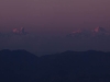 Sunset on the Himalayas from the ridge above Tansen