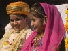 Children in a carriage during the parade in Bundi.