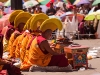 Monks at the Dalai Lama's teachings in Leh