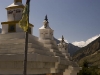 Stupas between Jomsom and Marpha.