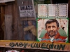 Picture of the President of Iran in a shop window in Kargil