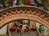 Tibetan monks, Swavambhunath Stupa, Kathmandu
