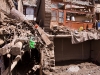 A ruined house after the flash flood in Leh, August 6 2010