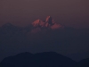 Sunset on the Himalayas from the ridge above Tansen