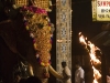Elephant procession for a temple festival in Thrissur.